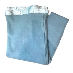 Vintage Eaton Virgin Wool Blanket with satin trim